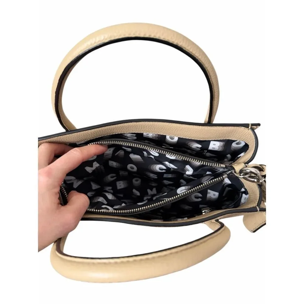 Mark‎ Jacobs Satchel Bag Lock That Leather Cream
